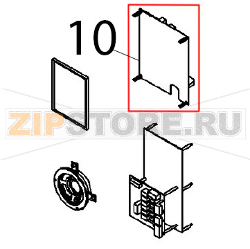 Gr. scheda elettr. CPU Angelo Po FX201G3 Gr. scheda elettr. CPU Angelo Po FX201G3Запчасть на деталировке под номером: 10