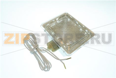 PORTALAMPADA COMPLETO DI LAMPADA E VETRO 