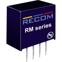 Преобразователь DC/DC, печатный монтаж, 5 В/DC, 50 mA, 0.25 Вт Recom RM-0505S/P
