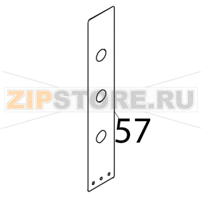 Pellicola &quot;Eka&quot; Tecnoeka KF 1010 A UD Pellicola "Eka" Tecnoeka KF 1010 A UDЗапчасть на деталировке под номером: 57