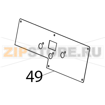 Pannello comandi pasta fresca Fimar PF40E Pannello comandi pasta fresca Fimar PF40EЗапчасть на деталировке под номером: 49