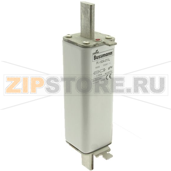 Предохранитель, 160 A, DC 1000 В, 50 кА, 01XL, gPV, UL, IEC Eaton FUSE 160A 1000V 1*XL PV 