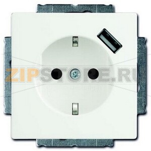 Розетка USB 16 А, 700 мА, белая ABB 6700.22 