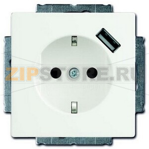 Розетка USB 16 А, 700 мА, белая ABB 6700.22 