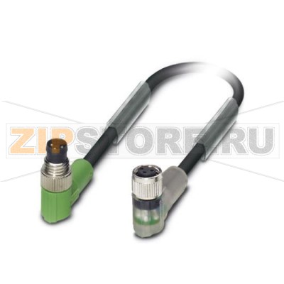 Кабель для датчика / исполнительного элемента Phoenix Contact SAC-3P-M 8MR/1,5-PUR/M 8FR-2L 3-полюсн., PUR без галогенов, темно-серый RAL 7021, Штекеры угловой M8, к Гнездо угловой M8, с помощью 2 светодиодных индикатора, Длина кабеля: 1,5 м.Минимальный заказ: 1 шт.Упаковка: 1 шт.