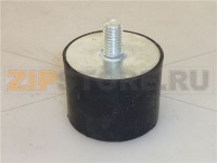 PIEDINO IN GOMMA ø 40x30 mm M8x14 mm