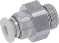 INOX QUICK CONN. STRAIGHT FIT.1/8M D.4