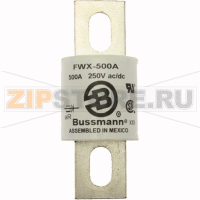 Предохранитель, 500 A, AC 250 В, 200 кА, 38x98 мм, UL Eaton BUSS HIGH SPEED FUSE