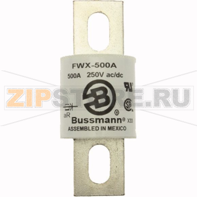Предохранитель, 500 A, AC 250 В, 200 кА, 38x98 мм, UL Eaton BUSS HIGH SPEED FUSE 