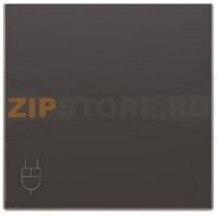 Накладка розетки, чёрный бархат ABB 1348.80