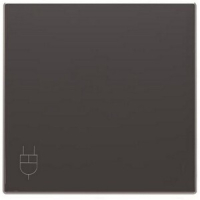 Накладка розетки, чёрный бархат ABB 1348.80