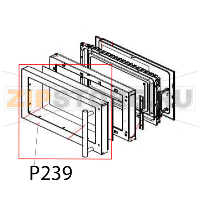 Door shell Hurakan HKN-WP900G Door shell Hurakan HKN-WP900GЗапчасть на деталировке под номером: P239