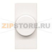 Механизм электронного поворотного светорегулятора 500 Вт, одномодульный, альпийский белый ABB 2CLA216010N1101