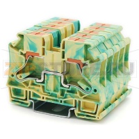 Клемма заземляющая Push-in, желто-зеленая CHIKU RPI 10-PE