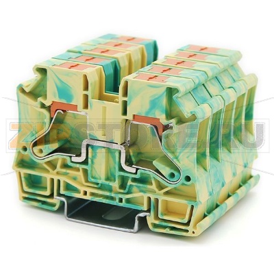 Клемма заземляющая Push-in, желто-зеленая CHIKU RPI 10-PE 