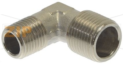 RACCORDO A L ø 1/4M-3/8M NICHELATO 