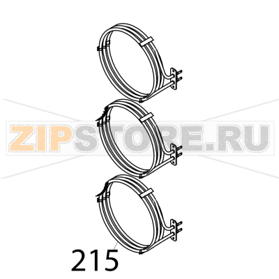 Heating element 4500 W Piron P920RXS Heating element 4500 W Piron P920RXSЗапчасть на деталировке под номером: 215