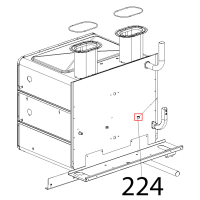 Dado M8, H=8, uni5587, ottone-cromato Unox XVC 515G