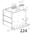 Dado M8, H=8, uni5587, ottone-cromato Unox XVC 515G