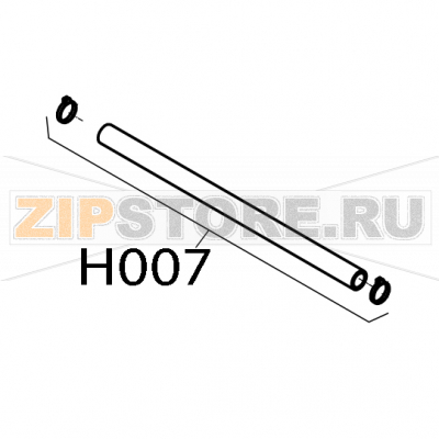 Bypass pipe Convotherm OES 6.10 Bypass pipe Convotherm OES 6.10Запчасть на деталировке под номером: H007