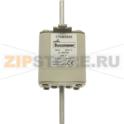 Предохранитель, 200 A, AC 690 В, 200 кА, 2, 55x71x150 мм, aR, DIN, IEC Eaton FUSE 200A 690V DIN 