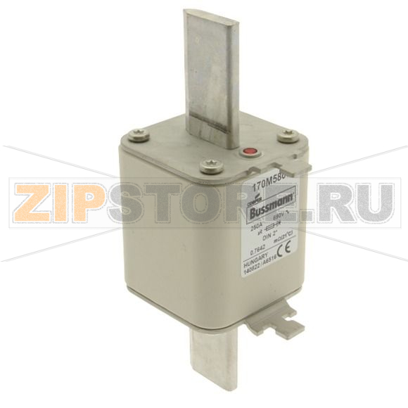 Предохранитель, 200 A, AC 690 В, 200 кА, 2, 55x71x150 мм, aR, DIN, IEC Eaton FUSE 200A 690V DIN 