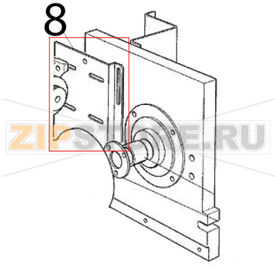 Slitta supporto motore Scotsman MAR 301 SPLIT Slitta supporto motore Scotsman MAR 301 SPLITЗапчасть на деталировке под номером: 8