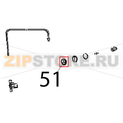 Borosilicate light bulb glass cover Unox XB 895 Borosilicate light bulb glass cover Unox XB 895Запчасть на деталировке под номером: 51
