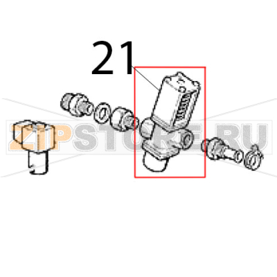 Wasserreglerventil Scotsman EC 126 AS Wasserreglerventil Scotsman EC 126 ASЗапчасть на деталировке под номером: 21