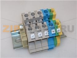 MORSETTIERA 5 POLI SU GUIDA DIN 91 mm 