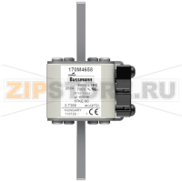 Предохранитель, 200 A, AC 690 В, 200 кА, size 1, 53x69x136 мм, aR, IEC UL Eaton FUSE 200A 690V
