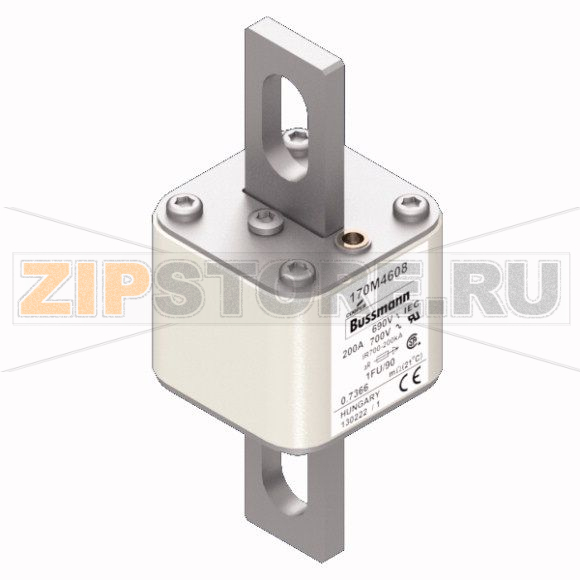 Предохранитель, 200 A, AC 690 В, 200 кА, size 1, 53x69x136 мм, aR, IEC UL Eaton FUSE 200A 690V 