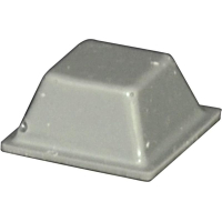 Ножка приборная 12.6х12.6х5.7 мм, клейкая, серая, 1 шт Toolcraft PD2126G