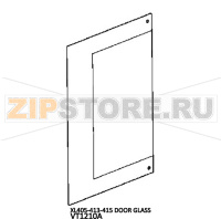 Стекло двери Unox XL 413