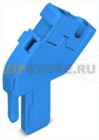 Начальный модуль для 1-проводной розетки; угловые; 4 mm?; 1-пол.; 4,00 mm?; синие Wago 769-512/000-006