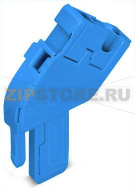 Начальный модуль для 1-проводной розетки; угловые; 4 mm?; 1-пол.; 4,00 mm?; синие Wago 769-512/000-006 
