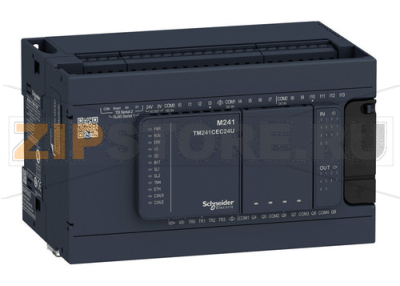 Контроллер логический 100-240 В, 2 А, 6 реле Schneider Electric TM241C24R 