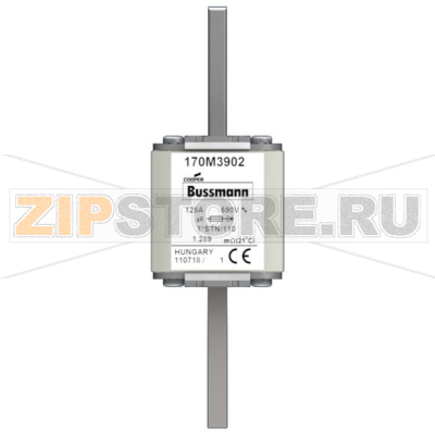Предохранитель, 125 A, AC 690 В, 200 кА, size 1, 43x59x141 мм, aR, DIN, IEC Eaton FUSE 125A 690 