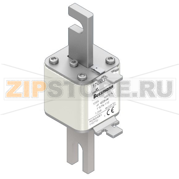 Предохранитель, 125 A, AC 690 В, 200 кА, size 1, 43x59x141 мм, aR, DIN, IEC Eaton FUSE 125A 690 