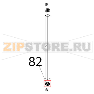 Tappo fulcro inf. porta Unox XBC 815G Tappo fulcro inf. porta Unox XBC 815GЗапчасть на деталировке под номером: 82