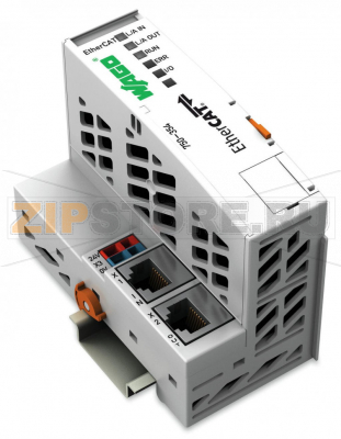 Каплер полевой шины EtherCAT; светло-серые Wago 750-354 