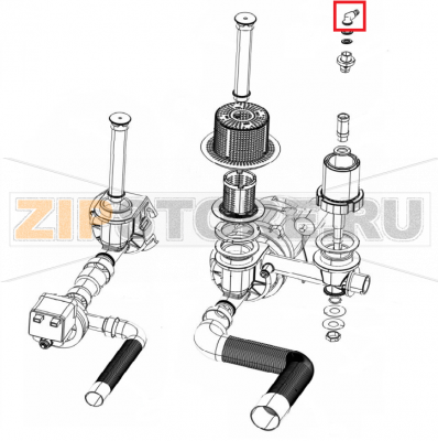 Racc. gomito 1/4&quot; + racc. d.10 Silanos S 021      Racc. gomito 1/4" + racc. d.10 Silanos S 021Запчасть на сборочном чертеже под номером: 7Название запчасти на итальянском языке: Racc. gomito 1/4" + racc. d.10 Silanos S 021