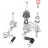 Racc. gomito 1/4" + racc. d.10 Silanos S 021     