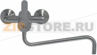 WALL-MOUNTED MIXER TAP 2-HOLE ST./STEEL