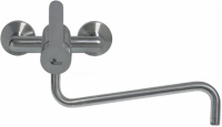 WALL-MOUNTED MIXER TAP 2-HOLE ST./STEEL