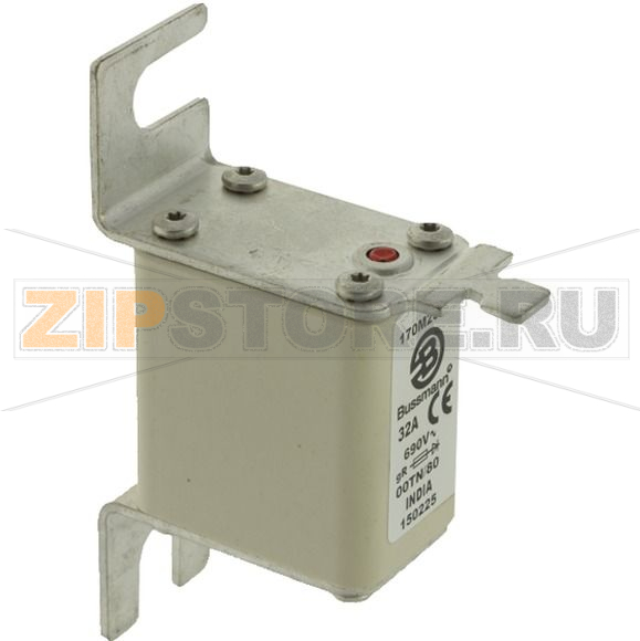 Предохранитель, 35 A, AC 690 В, 200 кА, size 00, 30x67x100 мм, gR, DIN, IEC Eaton FUSE 35A 690V 