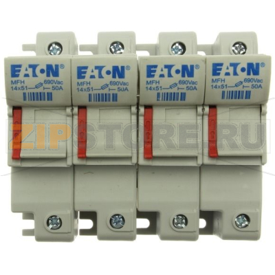 Держатель предохранителя, 50 A, AC 690 В, 14x51 мм, 4P, IEC Eaton 4P 14x51 Fuse Holder 