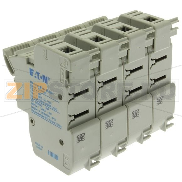 Держатель предохранителя, 50 A, AC 690 В, 14x51 мм, 4P, IEC Eaton 4P 14x51 Fuse Holder 