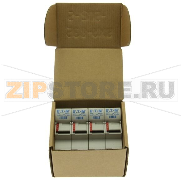 Держатель предохранителя, 50 A, AC 690 В, 14x51 мм, 4P, IEC Eaton 4P 14x51 Fuse Holder 