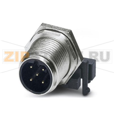 Встраиваемый штекер для датчика / исполнительного элемента Phoenix Contact SACC-DSIV-M12MSB-5CON-L 90 5 контактов, M12, с механическим ключом типа В, монтаж с задней части стенки / винтовой монтаж с резьбой М12, с угловыми выводами под пайку.Минимальный заказ: 10 шт.Упаковка: 10 шт.